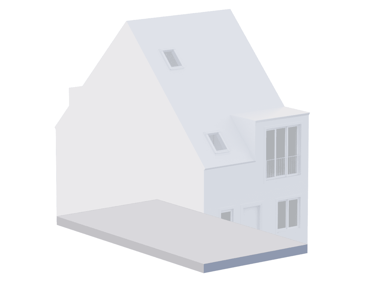 House diagram highlighting ground floor slab location