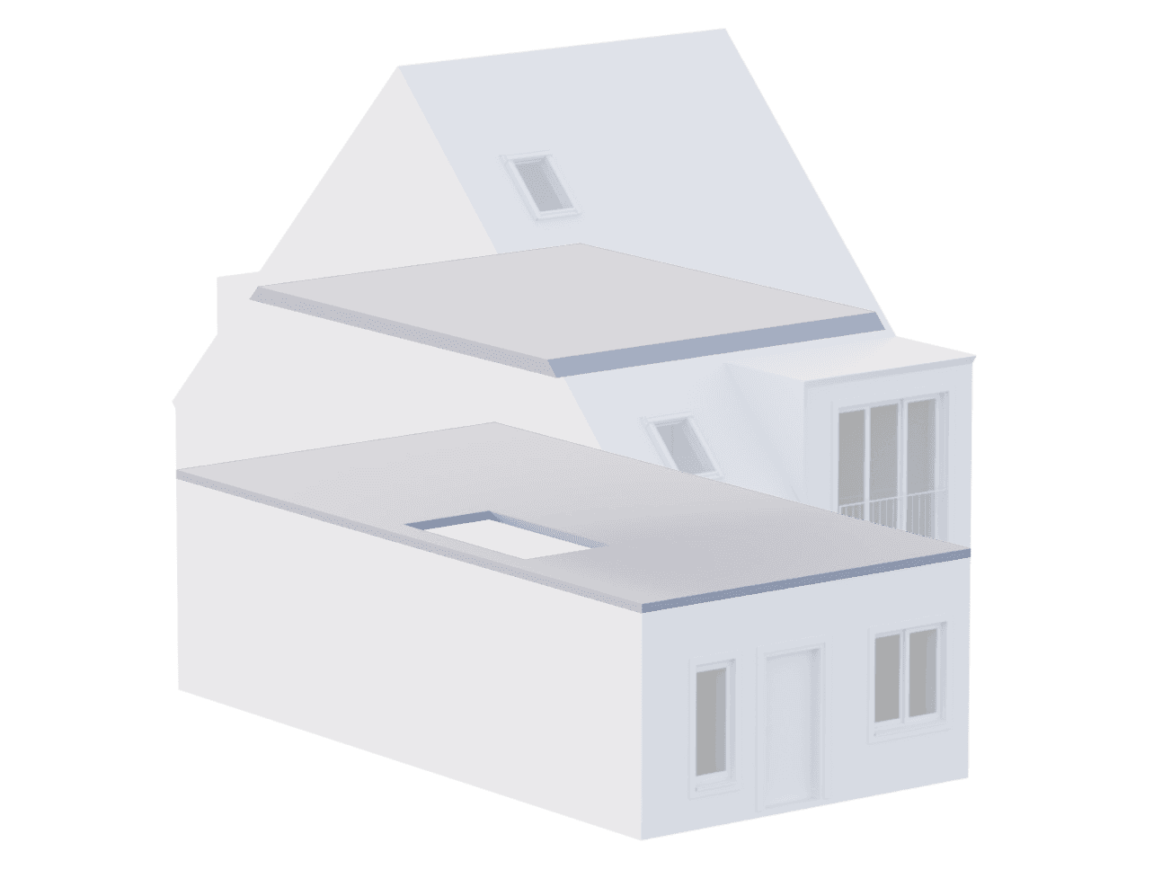 House diagram highlighting intermediate floor location